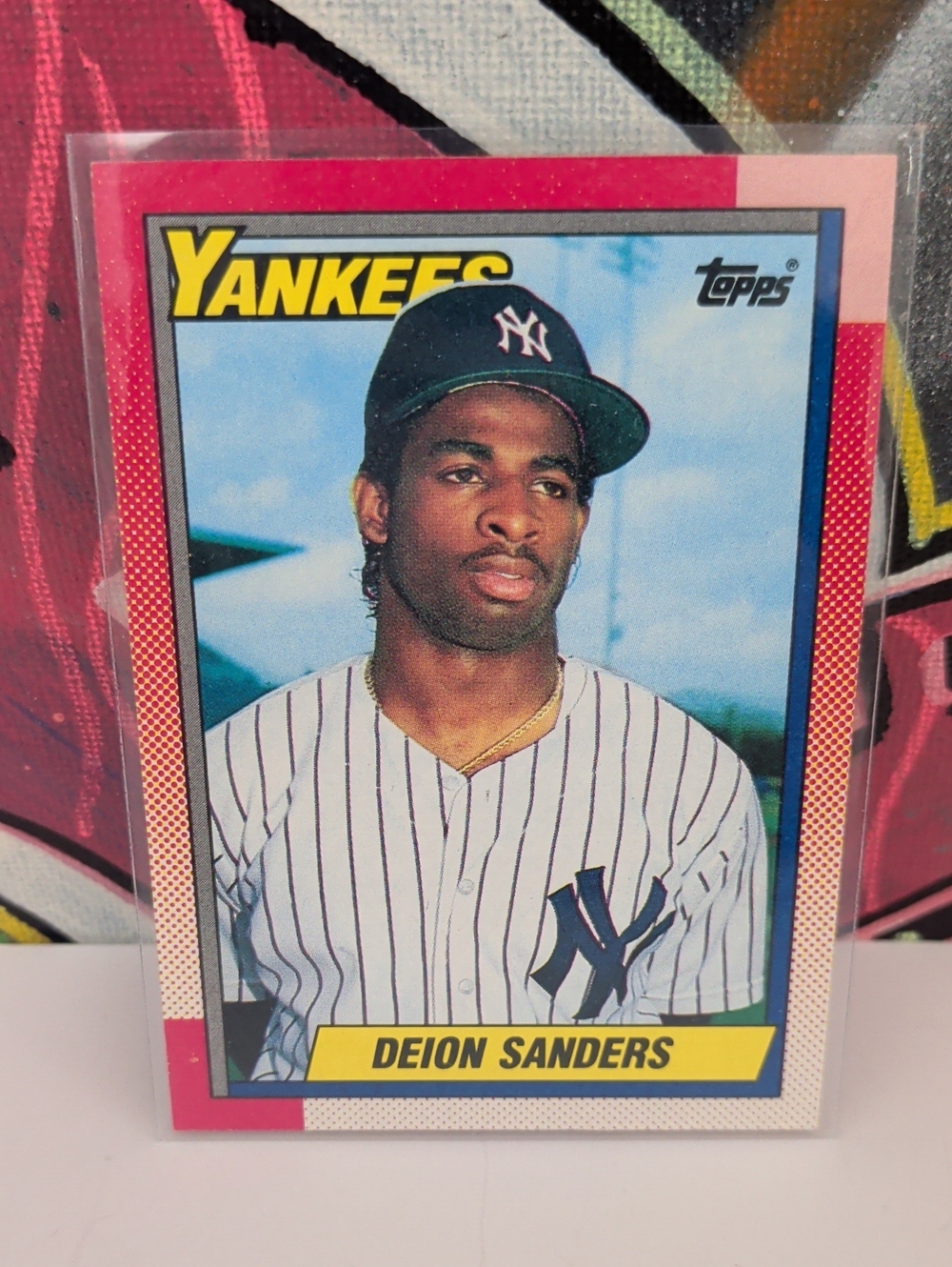 "Prime Time" Deion Sanders Topps 1993 NY Yankees